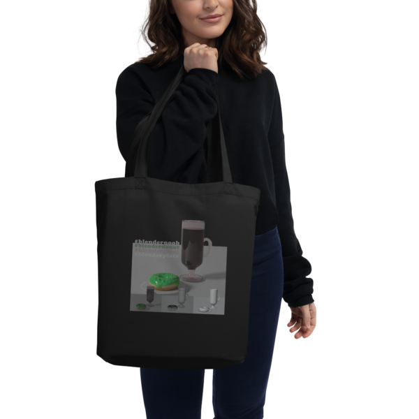 #blendernoob Eco Tote - Black Only - Image 3